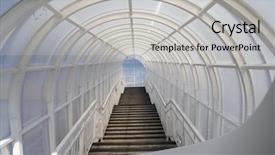  Presentation with green roof - Cool new presentation design with green roof building architecture - not light at the end backdrop and a light gray colored foreground