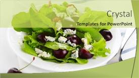  Presentation with blue green - Audience pleasing PPT theme consisting of green-salad-mix-with-cherry backdrop and a  colored foreground