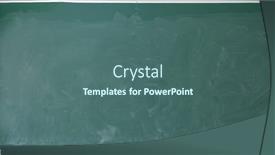  Presentation with powder - Audience pleasing PPT layouts consisting of green school blackboard with chalk powder backdrop and a ocean colored foreground