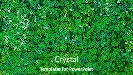  Presentation with green glitter - Slide deck with green sequin fabric - glitter holiday background and a forest green colored foreground
