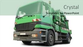  Presentation with sewer - Amazing presentation theme having green-sewer-cleaning-tanker-isolated backdrop and a seafoam green colored foreground