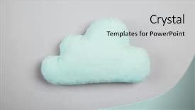  Presentation with light green - Presentation theme consisting of green shapes - soft pillow in shape background and a light gray colored foreground