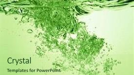  Presentation with soda - Cool new presentation with green-soda-drink-with-bubbles backdrop and a  colored foreground