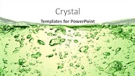  Presentation with soda - Beautiful theme featuring green-soda-drink-with-bubbles backdrop and a white colored foreground