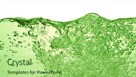  Presentation with soda - Presentation theme consisting of piece of blue torn paper background and a light blue colored foreground