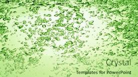  Presentation with soda - Slide deck consisting of green-soda-drink-with-bubbles background and a mint green colored foreground