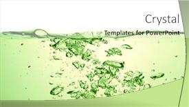  Presentation with soda - Beautiful slides featuring green-soda-drink-with-bubbles backdrop and a white colored foreground