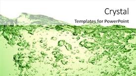  Presentation with maths green - Slide deck featuring green soda drink with bubbles background and a white colored foreground