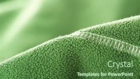  Presentation with sport - Amazing PPT theme having green soft synthetic fleece from sport clothing backdrop and a forest green colored foreground