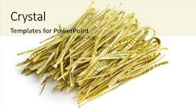  Presentation with gluten free - Slide deck having green soybean fettuccine isolated background and a yellow colored foreground