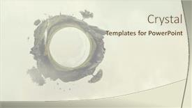  Presentation with clear water - PPT theme featuring green-sphere-landscape-with-grass background and a sky blue colored foreground