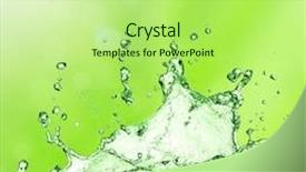  Presentation with abstract spring green - Presentation theme with green spring background abstract background background and a mint green colored foreground