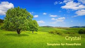  Presentation with green mountains - 