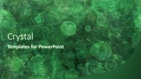  Presentation with green - Audience pleasing PPT layouts consisting of green-stained-grunge-background backdrop and a ocean colored foreground