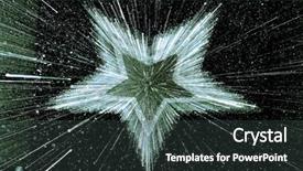  Presentation with green star - Audience pleasing PPT layouts consisting of green star on black background backdrop and a  colored foreground