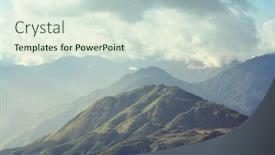  Presentation with green mountains - Colorful slides enhanced with green-steep-mountains-in-vietnam backdrop and a sky blue colored foreground