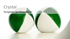  Presentation with white green - Beautiful presentation featuring green-stress-balls-isolated backdrop and a white colored foreground