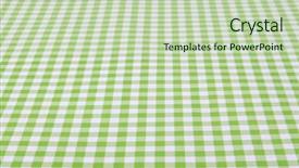  Presentation with tablecloth - Audience pleasing theme consisting of green tablecloth backdrop and a soft green colored foreground