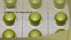  Presentation with drug resistance - Beautiful slide set featuring green-tablets-in-blister-pack backdrop and a mint green colored foreground