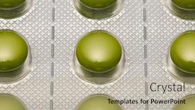  Presentation with drug resistance - Presentation featuring green-tablets-in-blister-pack background and a mint green colored foreground