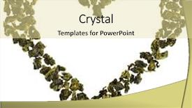  Presentation with tea leaves fresh green leaf - Cool new theme with abstract winter landscape with red tubes and icicles backdrop and a ocean colored foreground