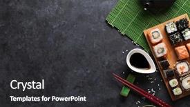  Presentation with black tea - Colorful slides enhanced with green tea on stone backdrop and a dark gray colored foreground