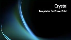  Presentation with blue tech - PPT theme featuring green tech background - fractal rendering blue curves background and a black colored foreground