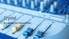  Presentation with sound and peapel - Cool new theme with green technolgoy - sound mixer useful for various backdrop and a light blue colored foreground