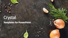  Presentation with a dark stone - Beautiful slide deck featuring green templates - dark stone background with bulbs backdrop and a dark gray colored foreground