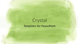  Presentation with watercolor design - Audience pleasing PPT theme consisting of green-texture-watercolor-background-painting backdrop and a mint green colored foreground