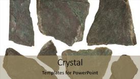  Presentation with purple green - PPT theme consisting of green tint sharp edge background and a coral colored foreground