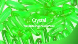  Presentation with green chemistry - Presentation theme consisting of green transparent pills background background and a shamrock green colored foreground