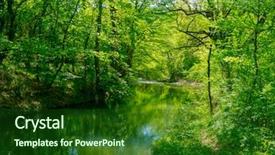  Presentation with river forest - Slide set enhanced with woman snorkeling in tropical sea thailand background and a seafoam green colored foreground