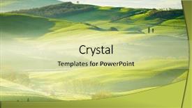  Presentation with tuscany - Beautiful slides featuring green tuscany landscape backdrop and a soft green colored foreground