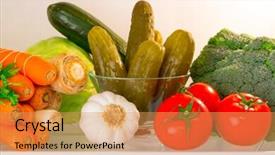  Presentation with hydroponics vegetables hydroponic vegetable - Amazing slide deck having green vegatable - fridge shelf full of healthy backdrop and a  colored foreground