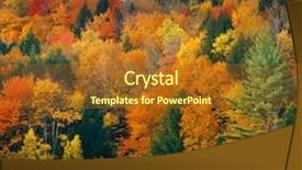  Presentation with beautiful mountains river lake sky nature - Slide deck with green vermont - lake with autumn foliage background and a tawny brown colored foreground