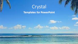  Presentation with green coconut - Cool new PPT theme with green-view-coconut-getaway backdrop and a teal colored foreground