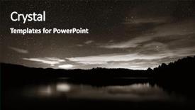  Presentation with night stars - Amazing PPT layouts having green vt - night with stars in park backdrop and a wine colored foreground