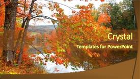  Presentation with scenic - Presentation design enhanced with green vt - scenic ottauquechee river near woodstock background and a  colored foreground