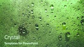  Presentation with water drop green planet - Amazing PPT layouts having green water drop for background backdrop and a  colored foreground