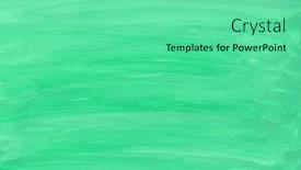  Presentation with watercolor - PPT theme consisting of green-watercolor-background-hand-painted background and a seafoam green colored foreground