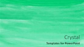  Presentation with watercolor - Slide set consisting of green-watercolor-background-hand-painted background and a seafoam green colored foreground