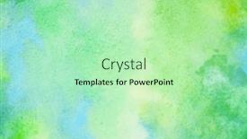 Presentation with watercolor - Slide deck with green-watercolor-background-hand-painted background and a mint green colored foreground