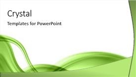  Presentation with abstract wave - Cool new presentation design with green wave - abstract composition backdrop and a white colored foreground