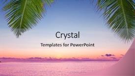  Presentation with exotic soap - Beautiful theme featuring green wave - landscape skyline exotic backdrop and a  colored foreground