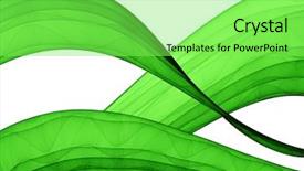  Presentation with green waves - Slides having green waves over white - high background and a seafoam green colored foreground