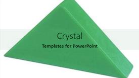  Presentation with wooden toy - Presentation enhanced with green-wooden-block-toy-triangular background and a  colored foreground