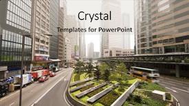  Presentation with stop light - Audience pleasing theme consisting of green yellow red stop light - cars passing a u turn backdrop and a mint green colored foreground