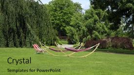  Presentation with brain relax - Colorful slides enhanced with greenary - relax in a park backdrop and a  colored foreground