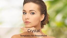  Presentation with green beauty - Slide deck having greenbeauty - health and beauty green eco background and a  colored foreground